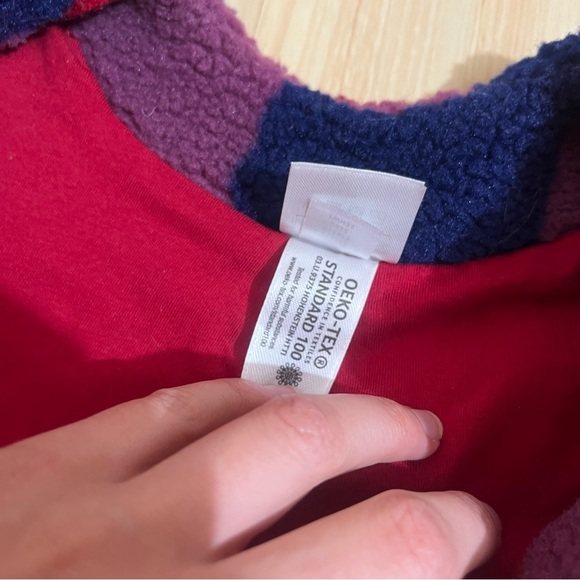 Hanna Anderson Baby Faux Shearling Jacket Button Up Size 3-6 Months - Picture 3 of 7